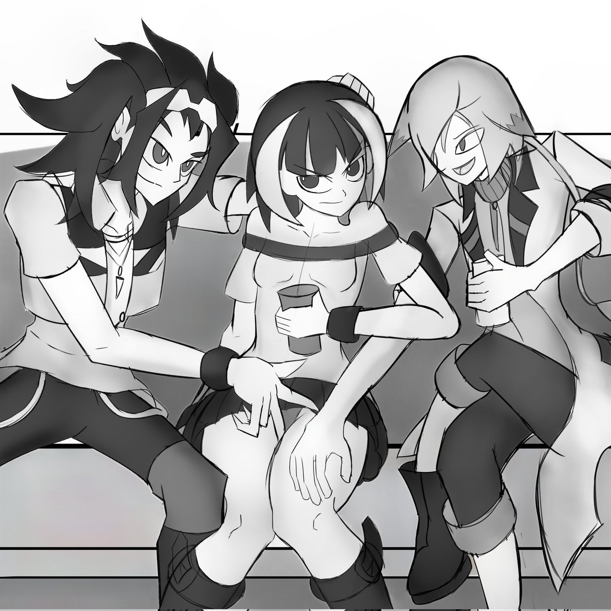 Tom_Azod's tweet photo. Hot Party reunion #gunvolt https://t.co/TsMnemyxKq