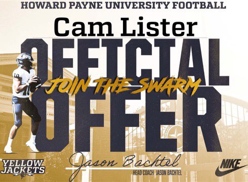 I’m blessed to announce after talking to <a href="/DBCoachForde/">Nick Forde</a> and @ReedCollins27 I have received an offer to @HPUFootball 
<a href="/LufkinRecruit/">Lufkin Recruiting</a> <a href="/CoachQuick1/">Todd Quick</a> 
<a href="/CoachVickM/">Vick</a> <a href="/Lufkinfootball/">Pack Football News</a>