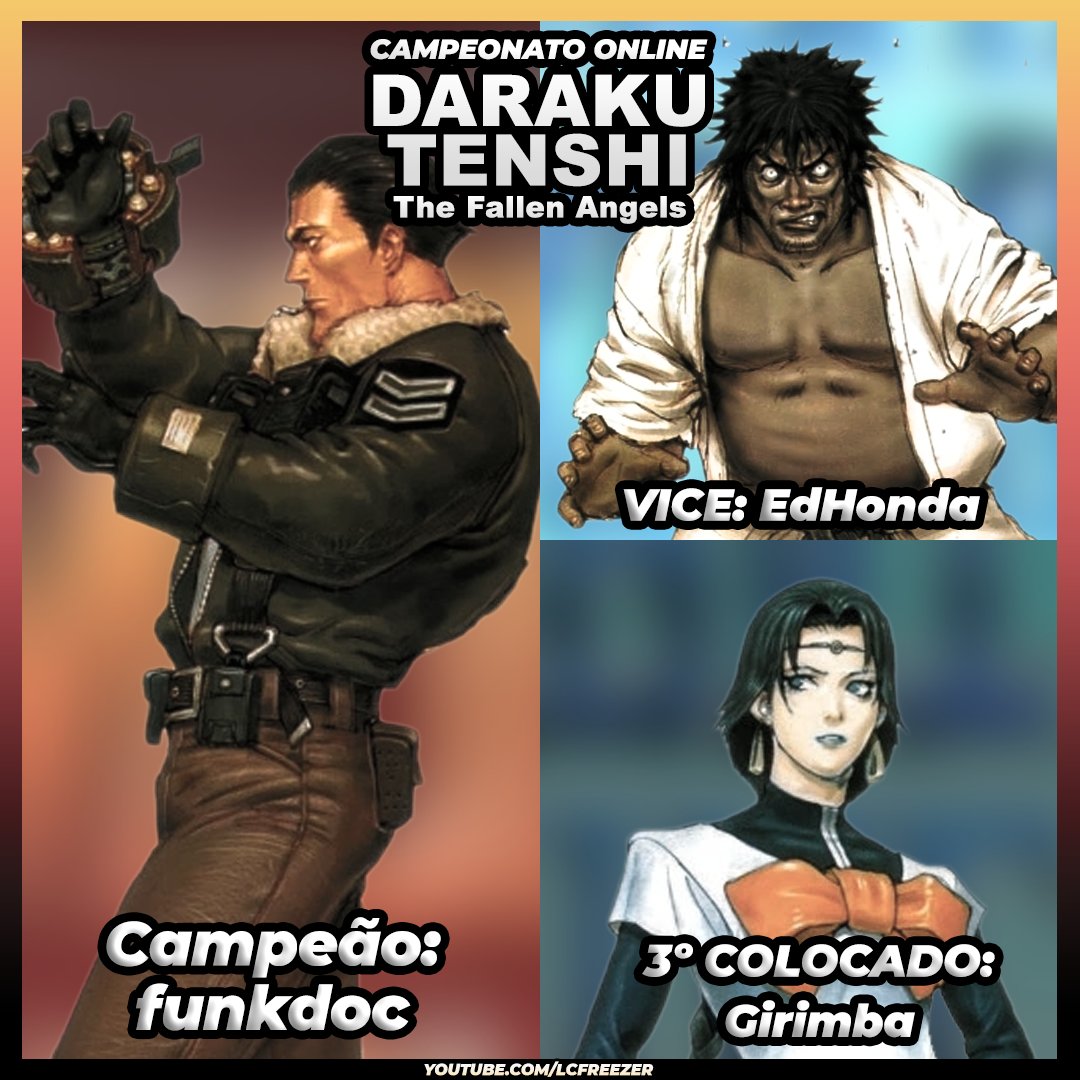 lcfreezer's tweet photo. Obrigado a todos que participaram e assistiram nosso campeonato de Daraku Tenshi! Foram muitas risadas e fomos surpreendidos novamente com um vencedor que mostrou que domina um jogo desconhecido.
Parabéns ao Top3! #darakutenshi #thefallenangels #Psikyo https://t.co/NvqDgFVqAH