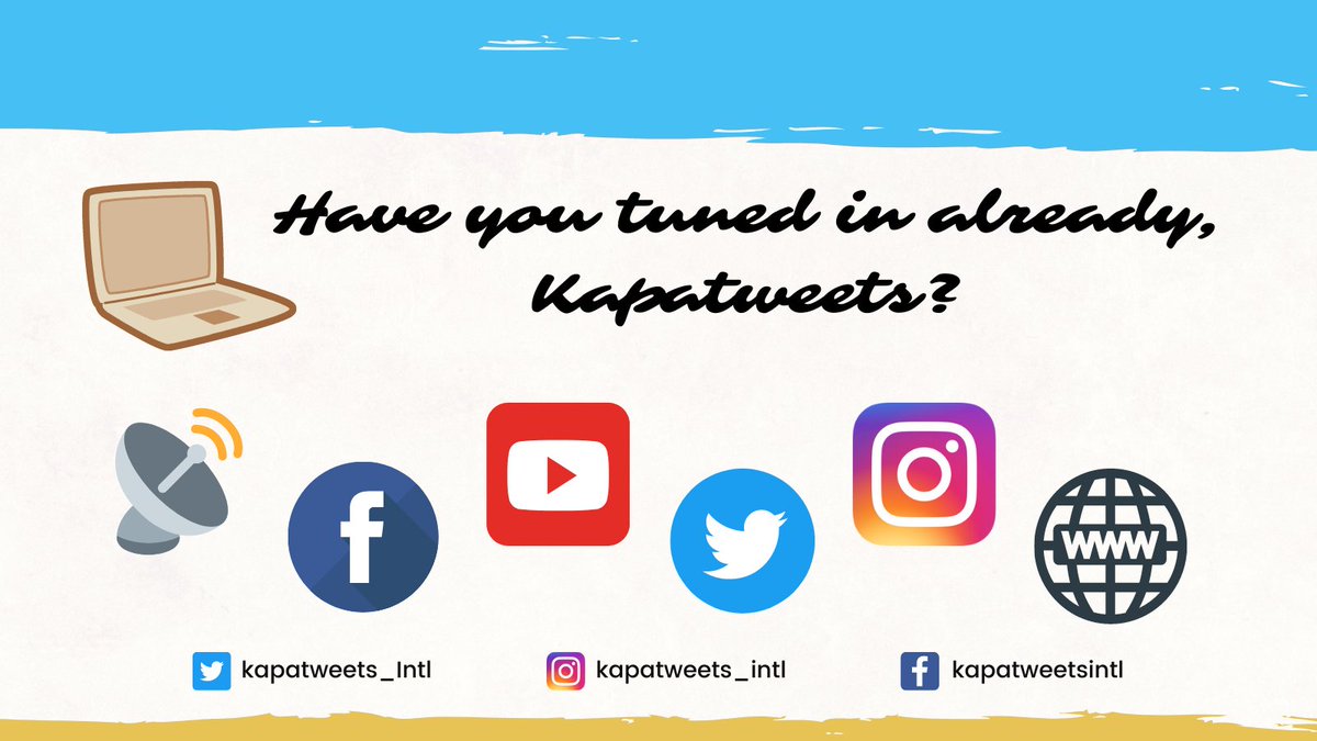 Kapatweets_Intl's tweet photo. Can you share with us where you were tuned in, Kapatweets?
 
Happy viewing po! 😊

Accepting Christ and His Words
#PureDoctrinesOfChrist https://t.co/Q3QuvKcp1w