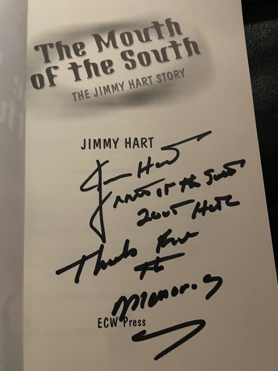 ⁦@RealJimmyHart⁩ - it was so fun meeting all of you at Wrestlecade this weekend. I’ve never seen anything like it. And very cool that you mentioned in your book you did some work with Sonny and Cher. 🇨🇦😊