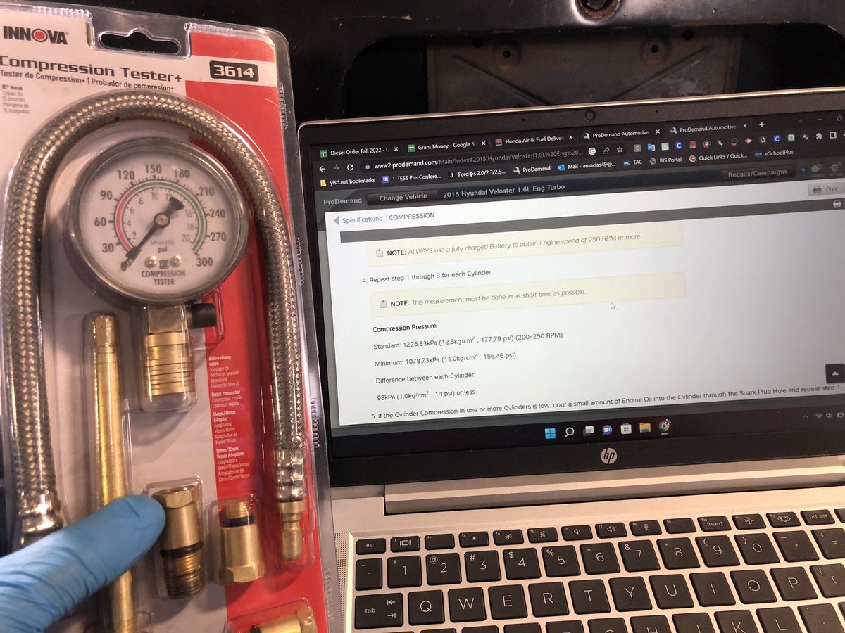 Alfredo Macias (@autotechfred) on Twitter photo The #AutomotiveTechnology students <a href="/OurCareerCenter/">YISD Career and Technical Center @ Riverside HS</a> <a href="/YsletaISDCTE/">Ysleta ISD CTE</a> tested compression pressure variation on their own vehicles to determine if there were any concerns about the condition of their valves, valve seats, and piston rings. <a href="/BrendaChR1/">Brenda Chacon-Robles, Ed.D.</a> <a href="/YsletaISD/">Ysleta ISD</a> <a href="/hmartinez5yisd/">Hugo Martinez</a> The #AutomotiveTechnology students <a href="/OurCareerCenter/">YISD Career and Technical Center @ Riverside HS</a> <a href="/YsletaISDCTE/">Ysleta ISD CTE</a> tested compression pressure variation on their own vehicles to determine if there were any concerns about the condition of their valves, valve seats, and piston rings. <a href="/BrendaChR1/">Brenda Chacon-Robles, Ed.D.</a> <a href="/YsletaISD/">Ysleta ISD</a> <a href="/hmartinez5yisd/">Hugo Martinez</a>