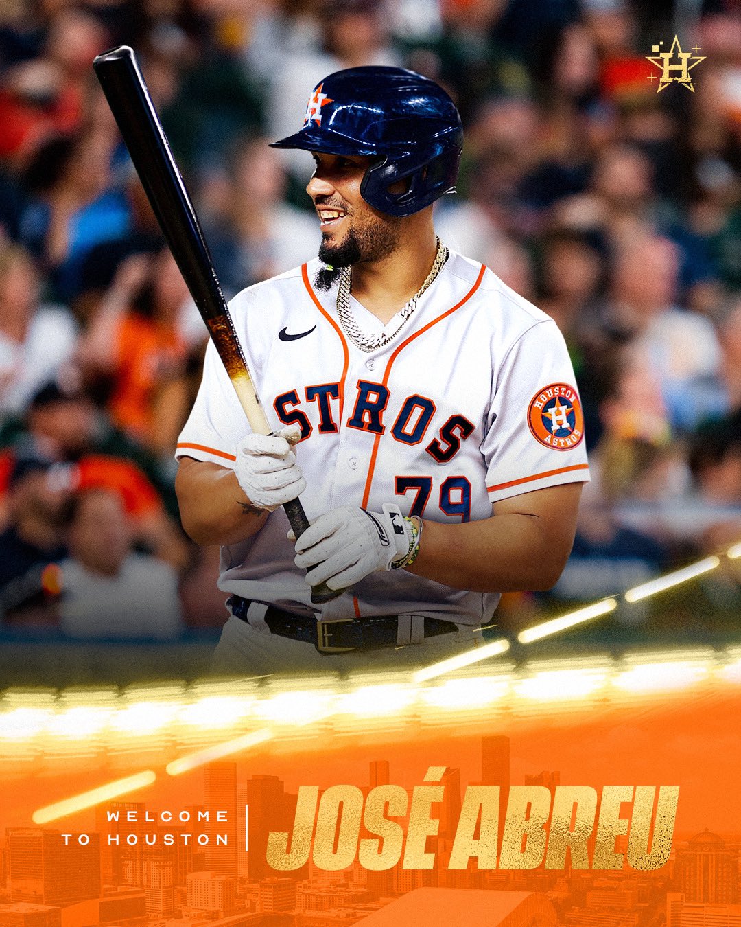 Houston Astros on X: Welcome to Houston, José! 🤘   / X