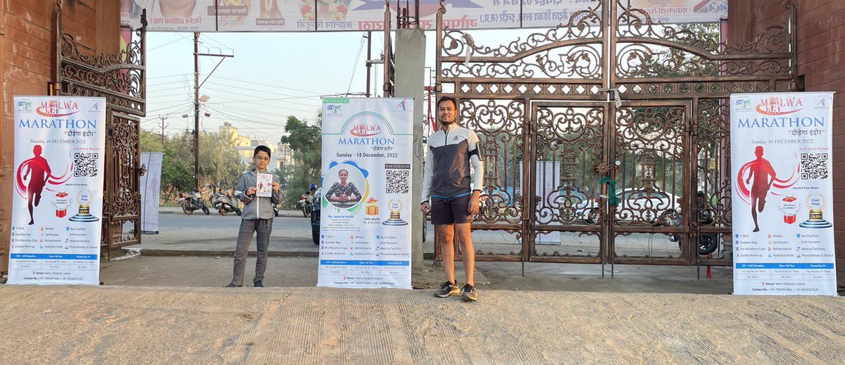 MalwaMarathon's tweet photo. Are you ready to participate in half marathon?
Malwa Marathon #दौड़ेगाइंदौर
Registration open now👇🏻
https://t.co/9mN4Wu59nK
#malwamarathon #indore #runningfit #IfIcanyoutoocan #runningmotivation
#bharatrunners #Indianrunners #lifeisbeautiful #fitindore #ultrarunners #indorecity https://t.co/f07vkpFeB0
