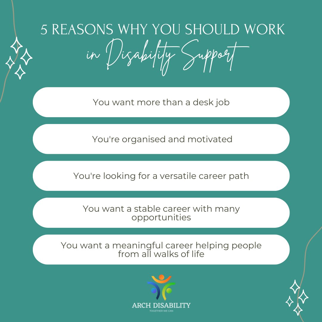 5 Reasons why you should work in disability support