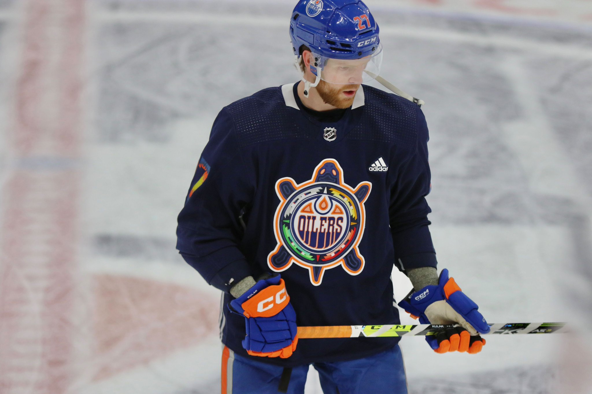 Such an honour to wear our Turtle Island warmup jerseys on Indigenous