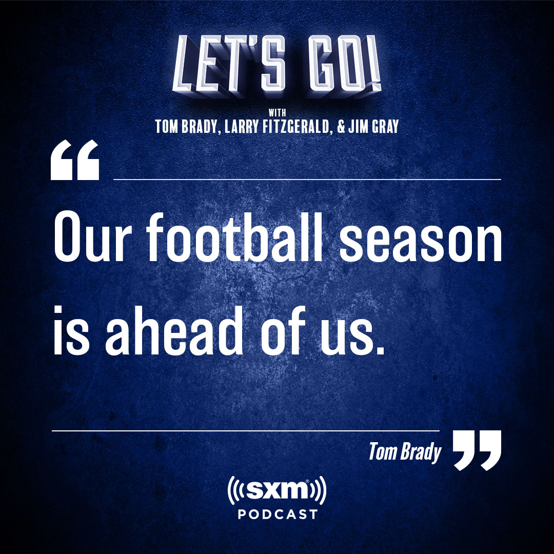 SIRIUSXM's tweet photo. On the latest 'Let's Go!', @TomBrady tells @JimGrayOfficial he's still absolutely hopeful for the rest of this football season. https://t.co/NrbkDVZJvi https://t.co/lFyIR0bKCs