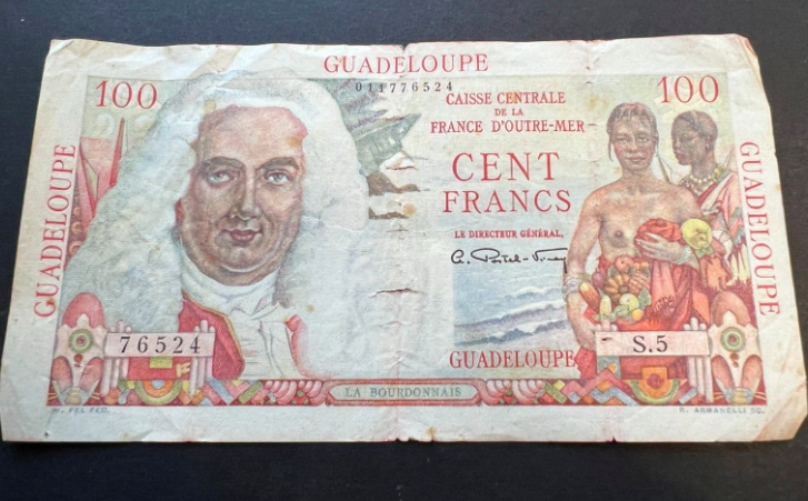 CavalierCoins's tweet image. Live on our Auction now, ending 04/11/22.
Do not miss out...
RARE Guadeloupe 100 francs La Bourdonnais type, Banque De France LOT:412-720 #numismatics #papermoney #collectablenotes #guadeloupenotes #rarebanknotes #francs #banquedefrance
ebay.co.uk/itm/3047135192…