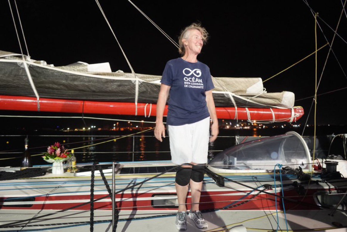 👏 Quel exploit ! Un grand bravo à notre collègue eurodéputée @CathChabaud qui a achevé son périple en 19 jours, 10 heures, 18 minutes et 43 secondes ! #routedurhum 

Une belle manière de prolonger son action de sensibilisation aux enjeux liés à l’Océan !