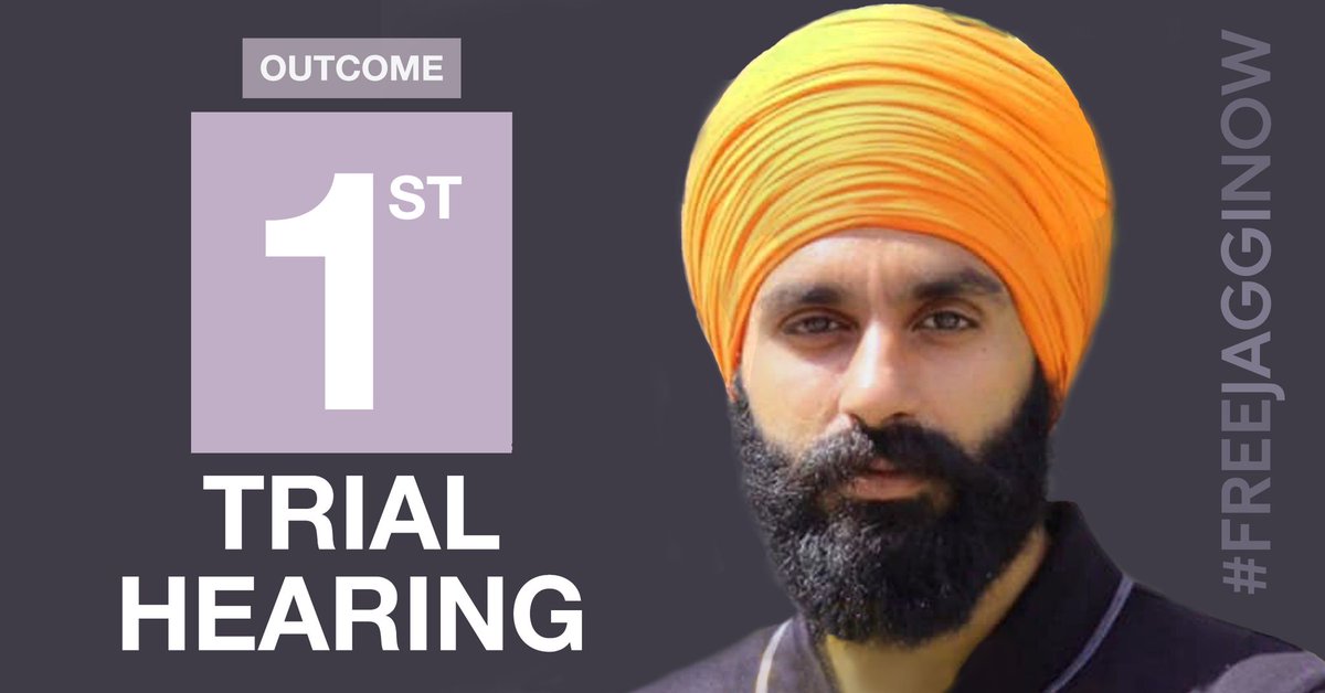 FreeJaggiNow's tweet photo. OUTCOME OF 1st TRIAL HEARING (RC 27/2017)

Jaggi was not presented for his 1st trial hearing in one case at Patiala House in Delhi, no witnesses were present. The judge considered an application for admission &amp; denial of witnesses.

#FreeJaggiNow https://t.co/7Osq3VGXd5
