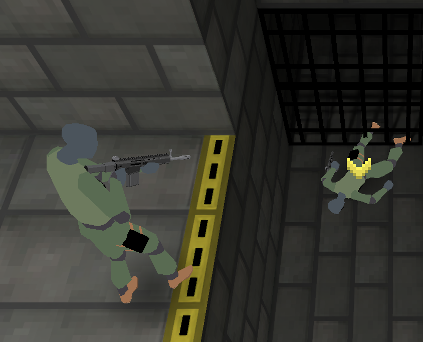 STREGAsGate's tweet image. Auto aiming with verticality.

Characters can now aim weapons while doing things like crouching or walking.
Coding this game from scratch!

#IndieGame #MetalGearSolid #StealthGame