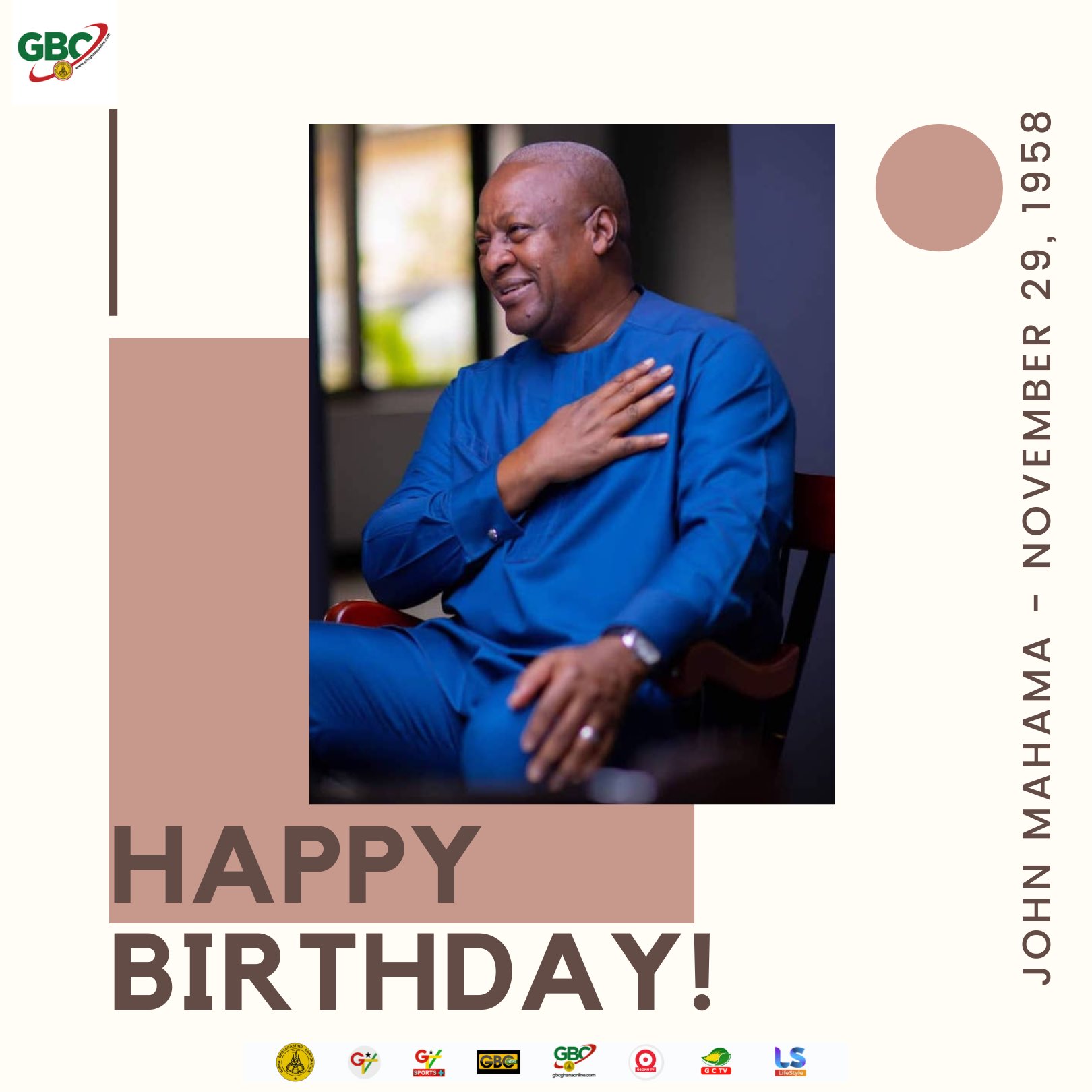 Happy Birthday Former President John Dramani Mahama Enjoy your day Sir. 