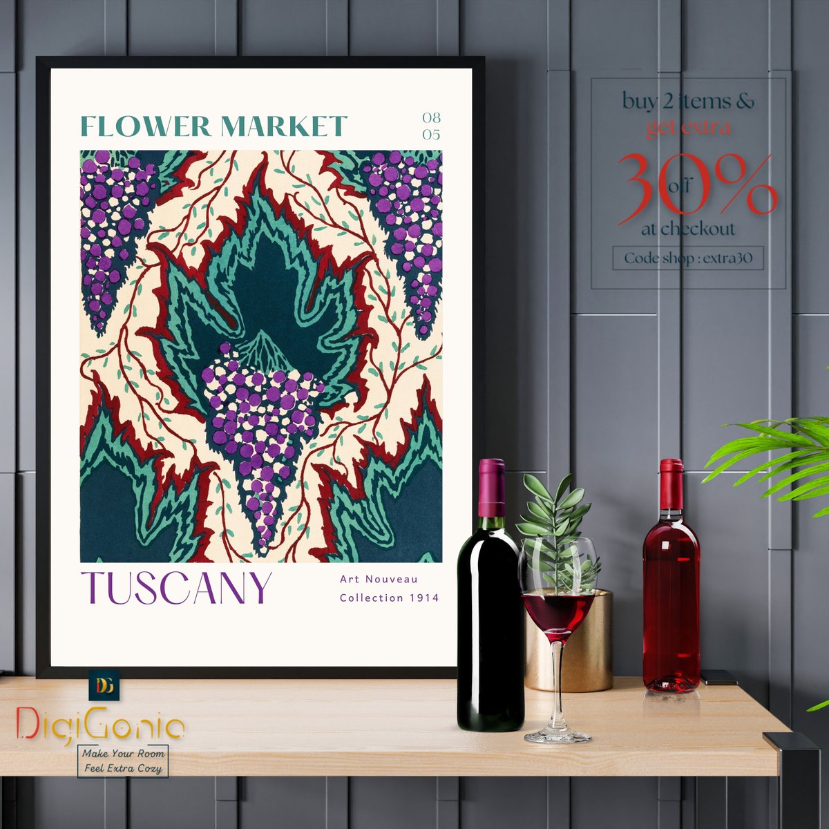 Flower Market Print Tuscany Original Poster #etsyshop #artnouveauprints #abstractdigital #artnouveauposter #digitalartprints #flowermarketprints #artnouveaudecor #wallartprints #floralwallart #botanicalprintsart #artdecoprints #flowerartprints etsy.me/3VeIWqh