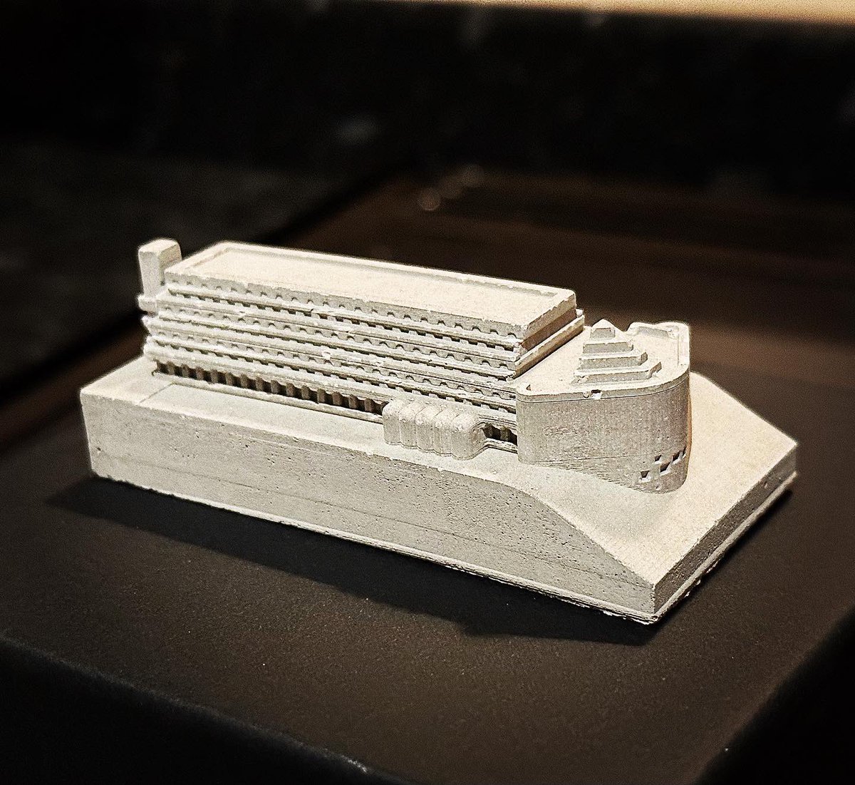 dactahu's tweet photo. The hubby is feeding my obsession with the gorgeous, brutalist St Peter’s Seminary by having this mini version made 😍🏳️🌈 #stpetersseminary https://t.co/0pI8fKiPcj