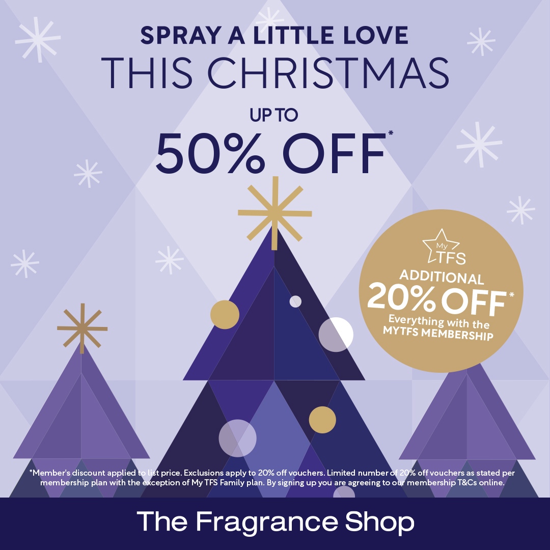 AffinityDevon's tweet image. Spray a little love this Christmas and get up to 50% off at @FragranceShopUK 🎄

#affinitydevon #thefragranceshop #offers #devon #bideford #shopping #scents #sale #giftideas