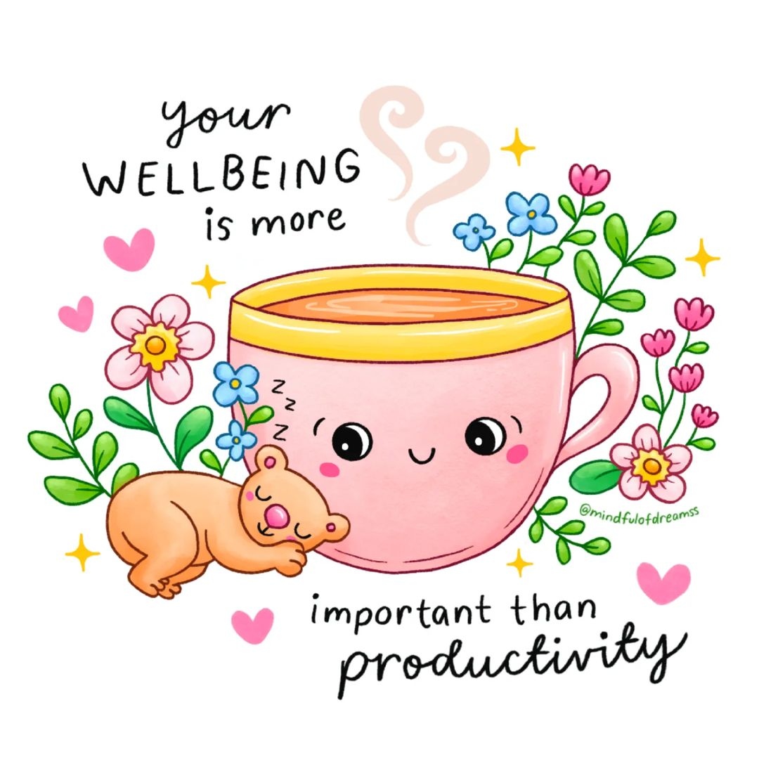 I love this reminder from @mindfulofdreamss. It's great to tick things off your To Do Lists, and achieve your goals, but not at the expense of your health. Your wellbeing needs to be an equal priority, not just for the sake of your health, but because you deserve it. 💖