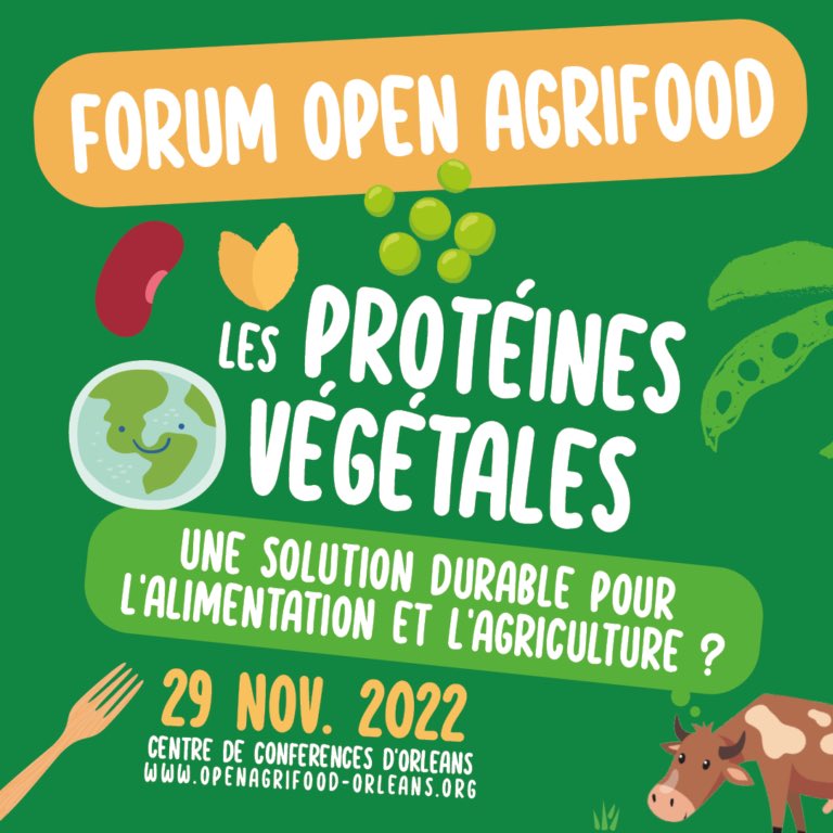 Dans le cadre de notre formation #bachelor #agroécologie, nous avons la chance d’assister au forum #Openagrifood ce Mardi 29 novembre au centre de conférence d’#Orleans avec comme thématique « Les protéines végétales » !
Merci à @Groupe_ESA, L'École supérieure des agricultures 🌱