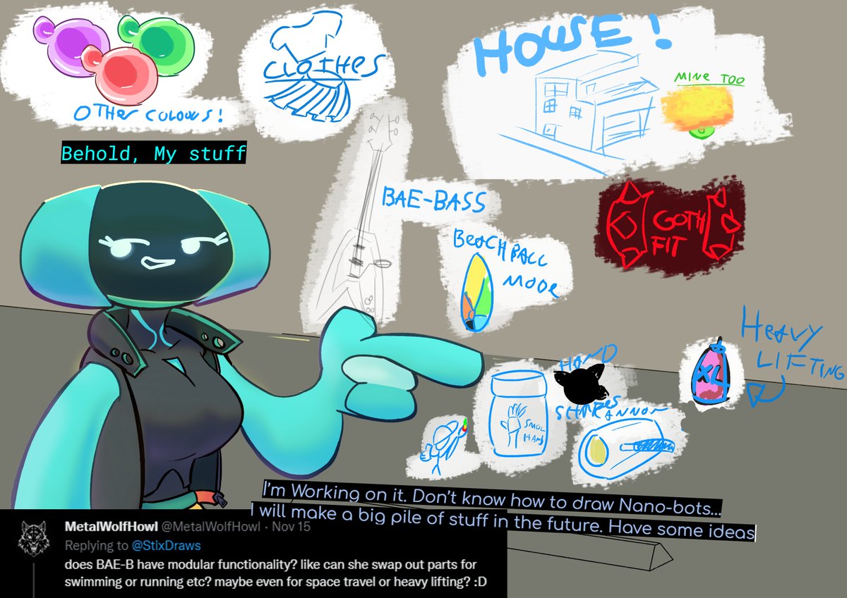 StixDraws's tweet photo. Thanks @MetalWolfHowl for your question. The list is ever expanding, and thanks to you a space suit is now on it 👩‍🚀
#OC #CharacterQnA #BAEB #artistsontwitter https://t.co/TIPiYzsuxu