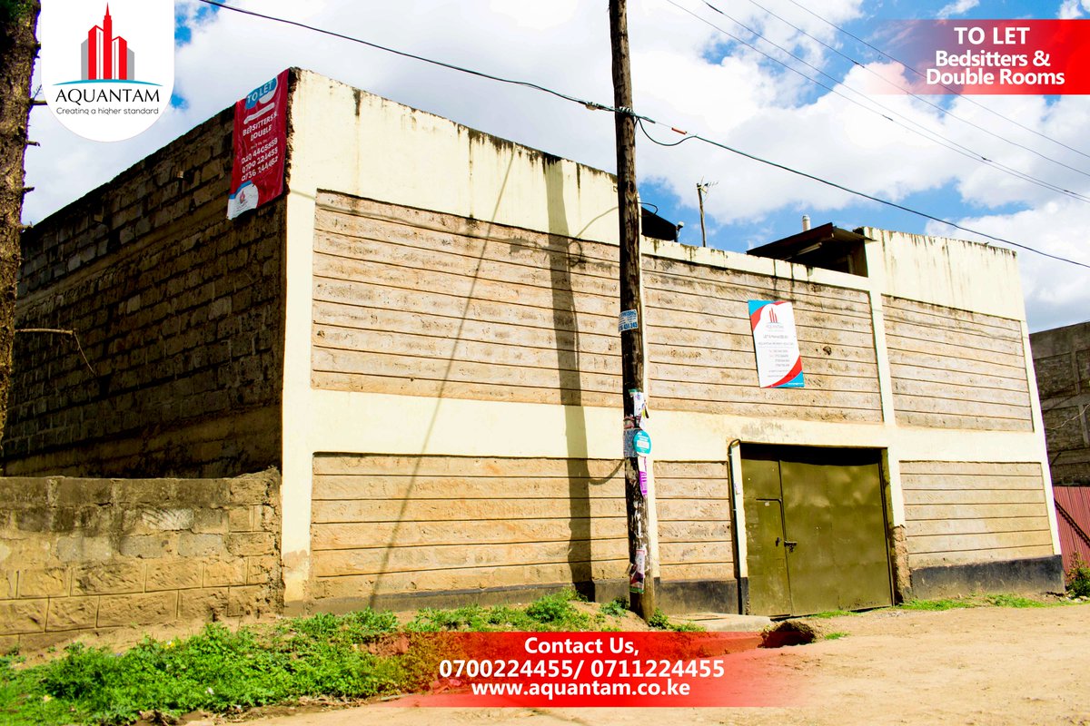 AquantamGroup's tweet photo. Affordable Bedsitters &amp; Double Rooms available for rent in along Thika road in Kahawa Wendani near Clean Shelf Supermarket
Bedsitters | KES 6,500 per month
Double Rooms | Kes 8,000 per month

Call 0700224455/0711224455

#Chebukati #bedsitters #Ronaldo #property #apartmentforrent https://t.co/cN5QIA3KlN