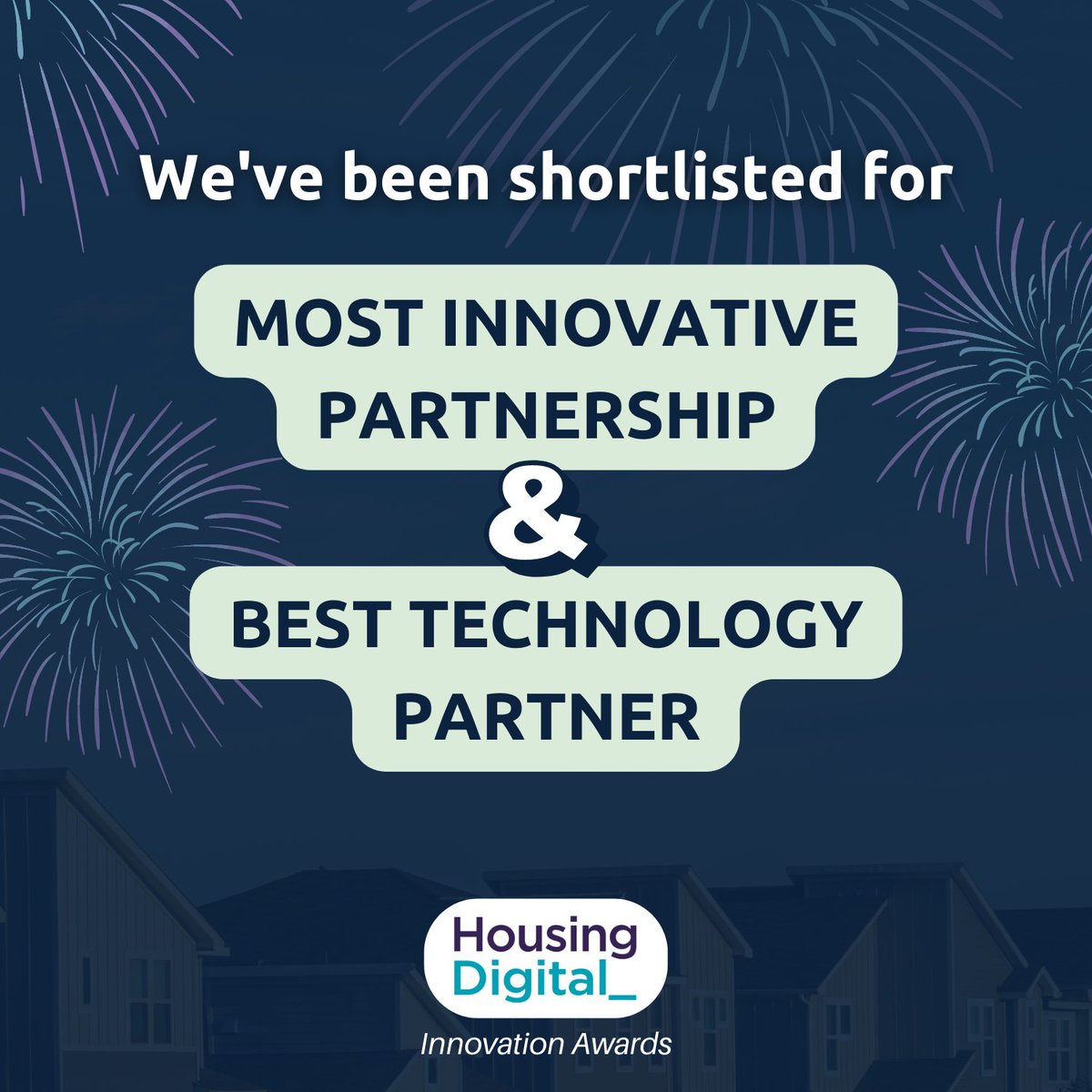 We've been shortlisted for both the Most Innovative Partnership award with @SHGroupUK, and Best Technology Partner at the <a href="/housingdigital_/">Housing Digital</a>
Innovation Awards! 🎉

Also, congratulations to our client, <a href="/NPH_news/">NPH_news</a>, for being shortlisted for another award!