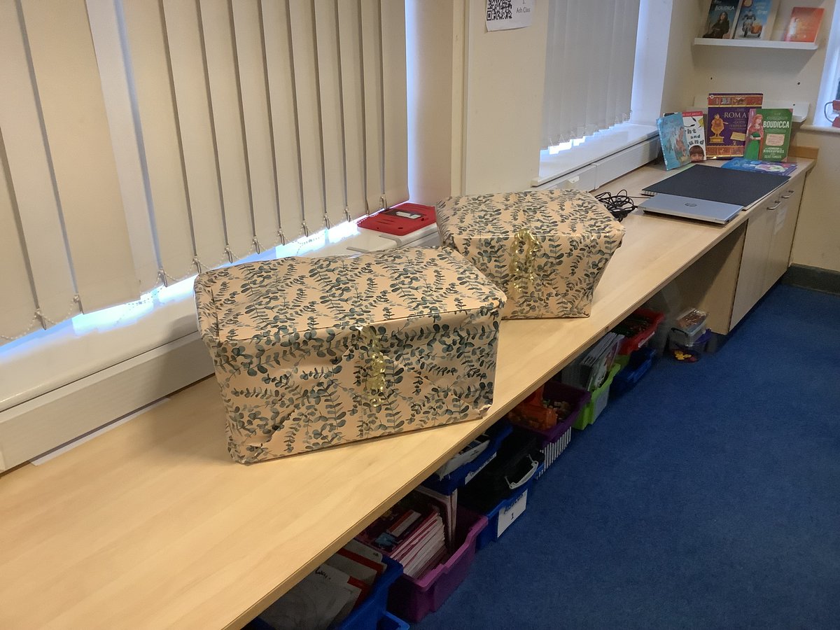 Mystery presents have arrived in all the classrooms this morning!