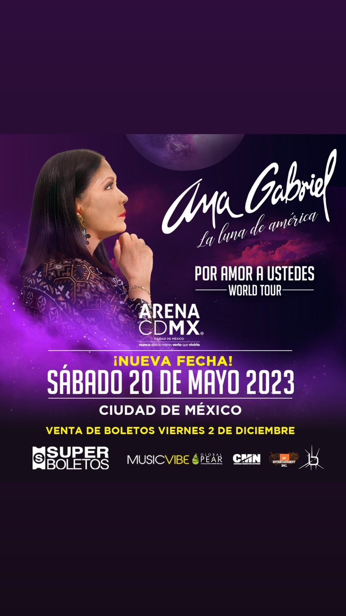 ANAGABRIELRL's tweet photo. Aquí les comparto la nueva fecha https://t.co/Rvkew83jbk