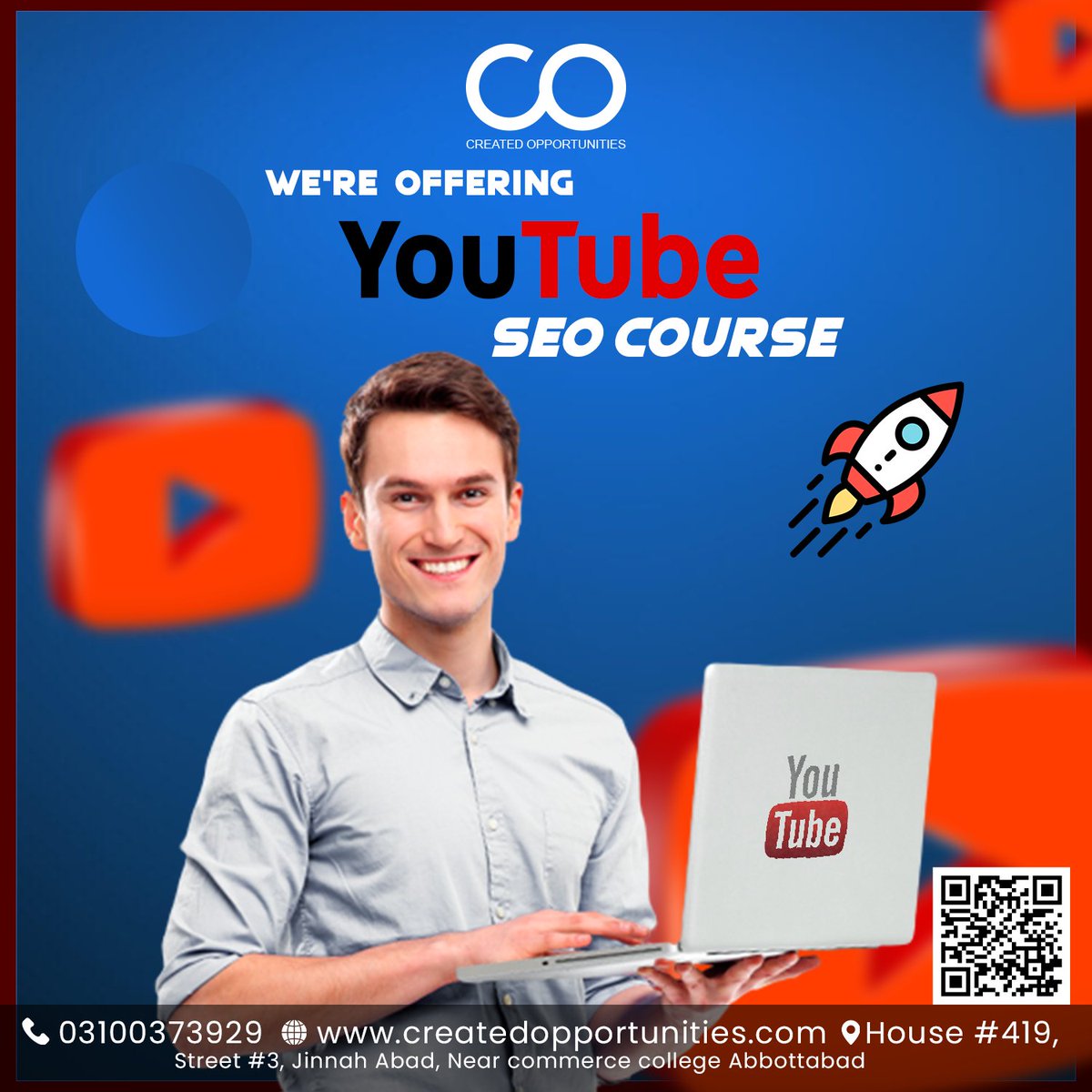CreatedOpp_'s tweet photo. Finally, we have launched a YouTube SEO course.
Rank your #Youtube videos #1  and as well as gain subscribers with advanced #SEO strategies.
.
.
.
Contact detail
03100373929
createdopportunities1@gmail.com
https://t.co/UC1mSjQXfo
.
.
.
#youtubeseo #seocourse #seocourses #course https://t.co/VJubmmYf2a
