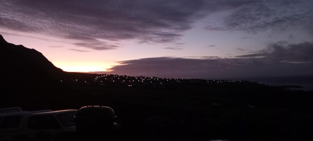 Views of the settlement Edinburgh of the Seven Sea, taken from the park on the 1961 Volcano. #bigcitylights #tristandacunha