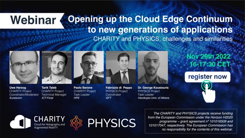 ⏰  The clock is ticking!
A few hours left 🕔 to register for the #webinar "Opening up the Cloud Edge Continuum to new generations of applications” ☁!

Register now: lnkd.in/dHurybfD
#cloudcomputing #H2020 #cloudcomputing #cloudedge