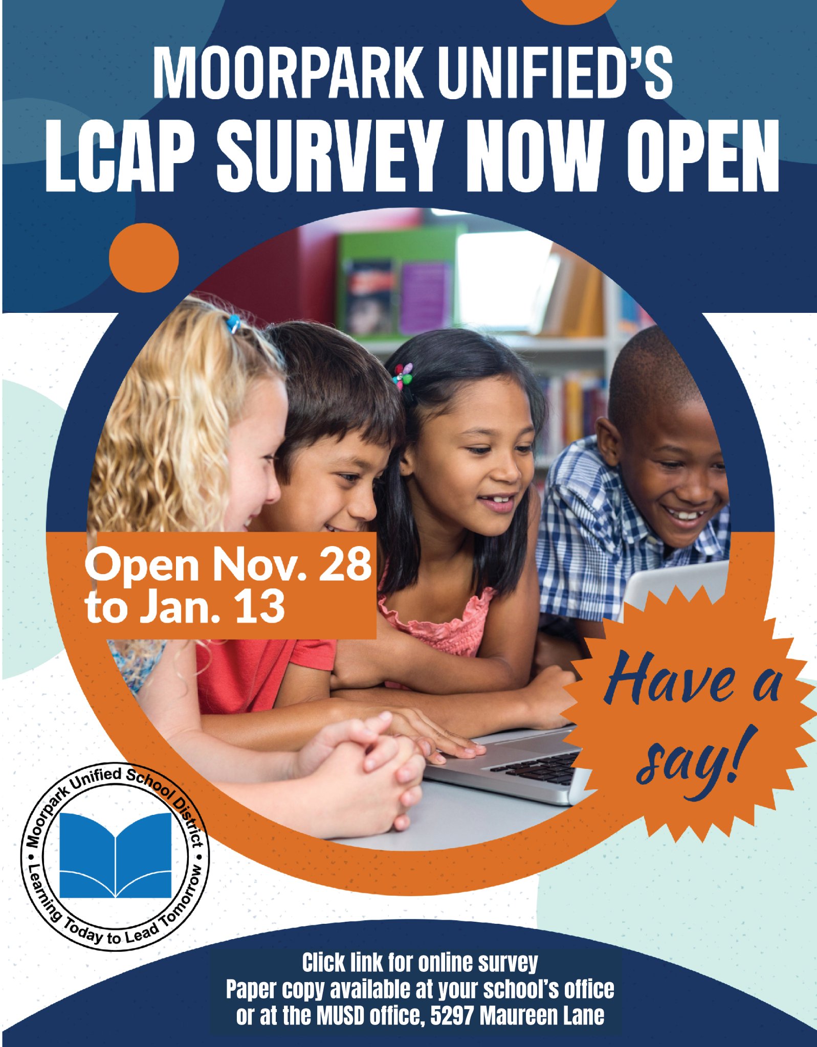 Moorpark Unified on Twitter "Have a say! The Moorpark Unified School
