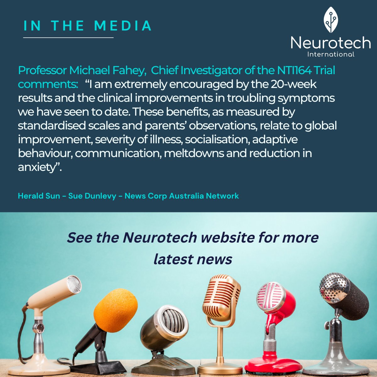 Check out the Neurotech International website for all the latest news and media:  neurotechinternational.com/news-and-media/