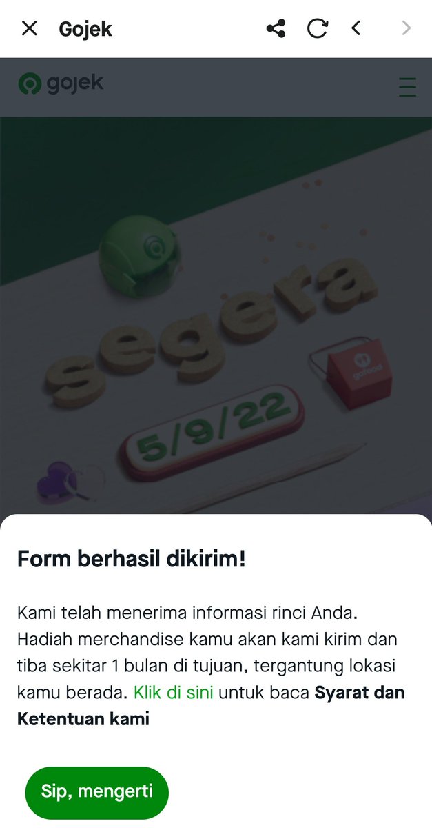 ndazelnut's tweet image. halo min, mengingat hadiah pemenang bts x gojek yg sudah saya klaim dari 13 okt belum juga nyampe padahal udah akhir november. ini sistemnya gimana ya min? banyak yg udah sampe, tp ini kok belum. tolong dibantu follow up @gojekindonesia