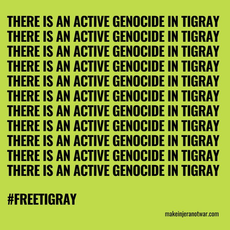 GebreNiguse's tweet photo. Today marks #24days since the peace deal signed in SA,But,allies of 🇪🇹 soldiers are still looting public propertis,carrying out mass killing,torturing &amp; mass detentions of civilians in #Tigray,according to eyewitnesses &amp; aid workers. #TigrayGenocide @UN_HRC @UN @SecBlinken @hrw https://t.co/1JUFmtkuLI