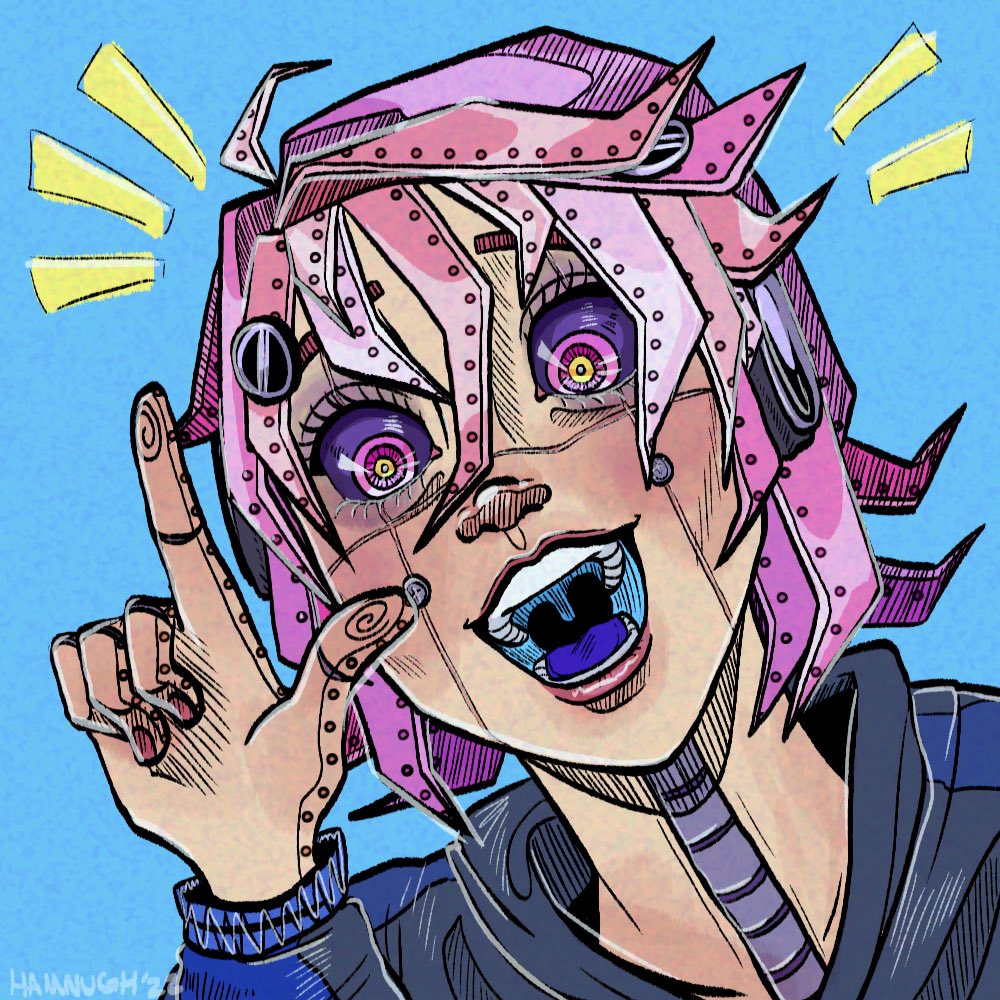 hamnugh's tweet photo. Pfp commission I did for twitch v-tuber HelloHoshiko @lilsneeze2_ 🤖 https://t.co/VDj8rEO9Vq