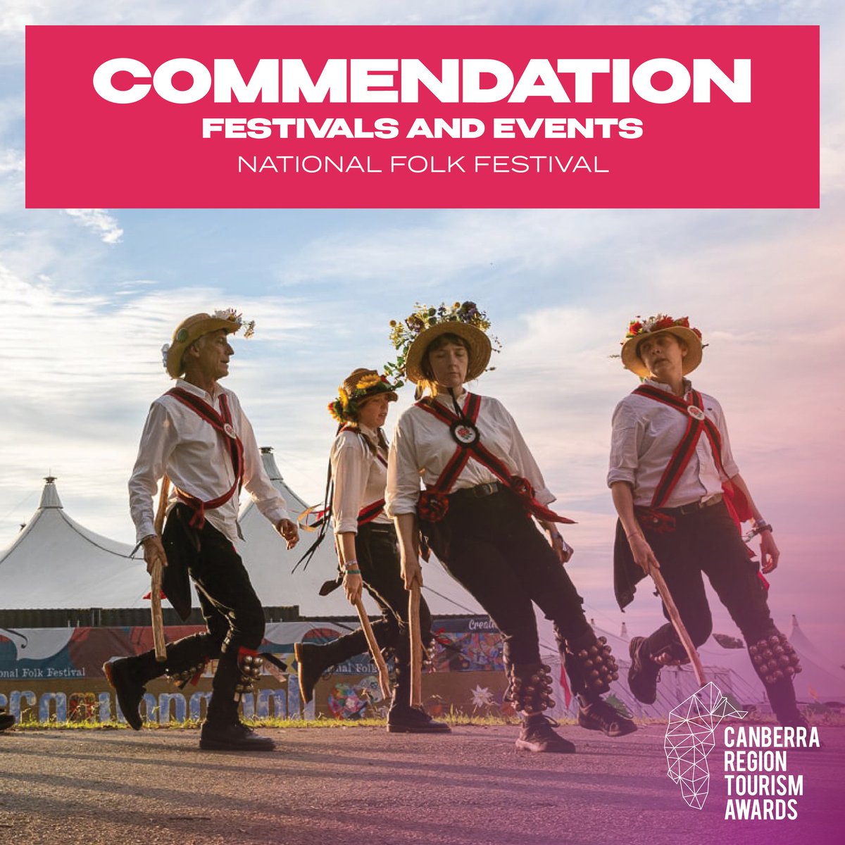 We’re thrilled to have received a Commendation from the Canberra Region Tourism Awards in the category of Festivals and Events! For more info on the Awards and this year’s recipients visit the CRTA website: canberratourismawards.com.au/winners/