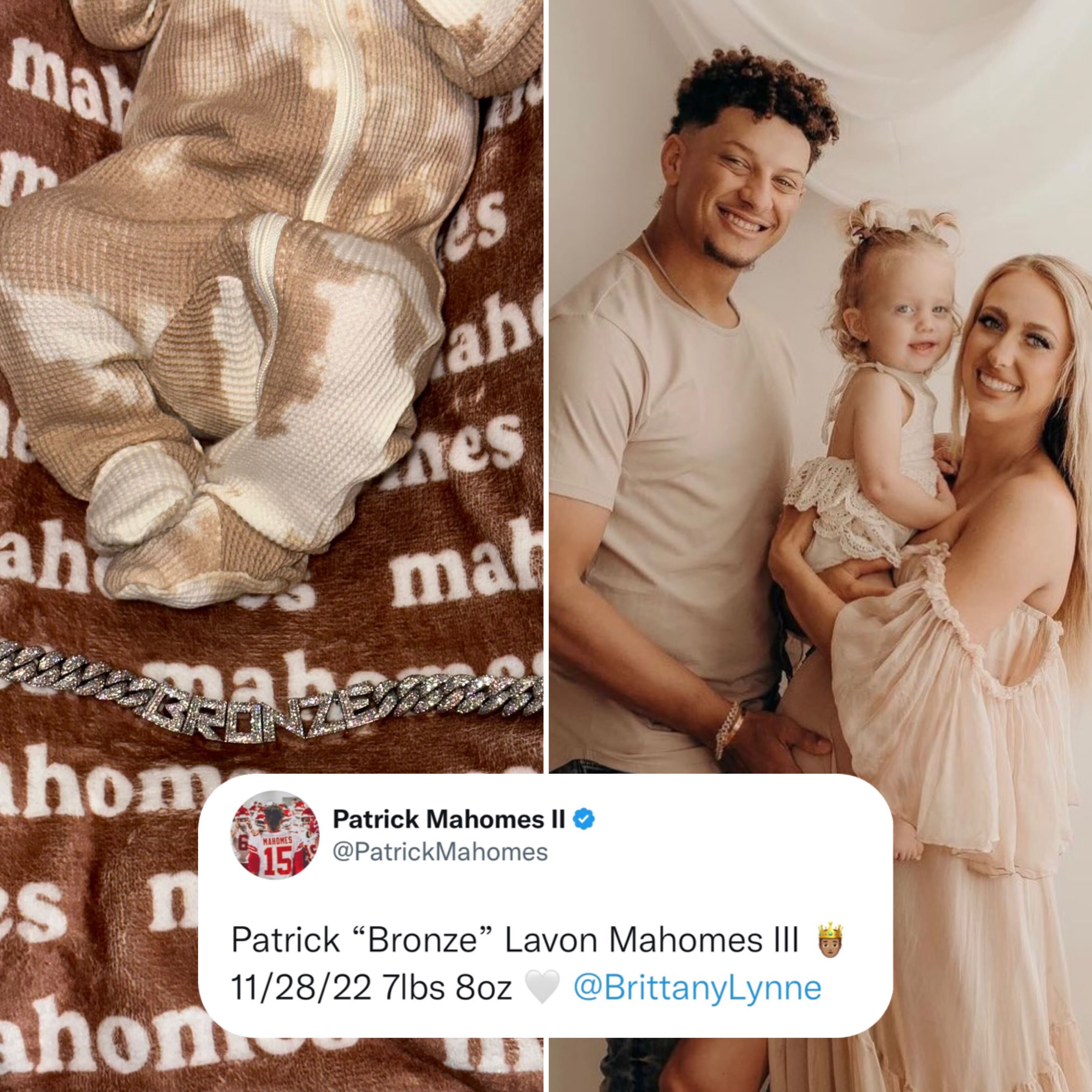 Bleacher Report on X: Patrick and Brittany Mahomes welcomed their