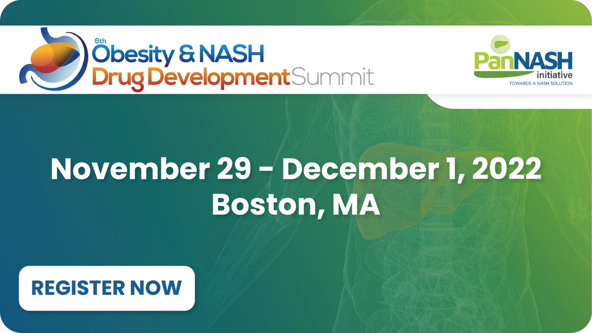 PanNASH_Init's tweet photo. π’ Happening soon: 6th #Obesity & #NASH drug development summit as experts discuss the challenges & perspectives, recent developments & more!
https://t.co/3FAgorq0AU
#PanNASH #LiverTwitter #MedEd https://t.co/dC1DWgCExp