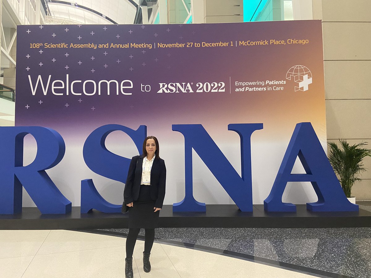 HamidehAli2's tweet photo. Many first times for me today! My first time in Chicago, my first time in RSNA, my first talk in such an amazing conference and my first deep dish Pizza!  Thanks @maryellenkoran and @VUMCradiology for giving me this opportunity   #RSNA22 https://t.co/mvDdha3AVI