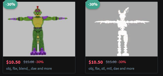 MLSpence3D's tweet photo. me: im so stressed about releasing copyrighted character rigs on patreon and stuff cuz of legal things n stuff

cgtrader: https://t.co/hhsr0O5i4V