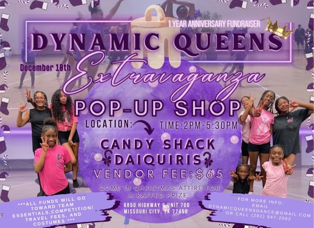 l0vcalk's tweet photo. DECEMBER 10th Calling out all Vendors and small businesses! Come support the Dynamic Queens Dance Factory @candyshackmocity as we prepare for competition season ! All fees will go towards the dance team for expense on costumes,entry fees for competitions,travel,etc! https://t.co/qNYSYbzeDi
