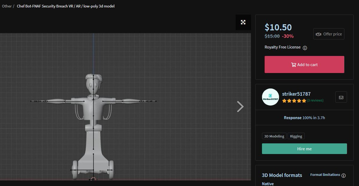 MLSpence3D's tweet photo. me: im so stressed about releasing copyrighted character rigs on patreon and stuff cuz of legal things n stuff

cgtrader: https://t.co/hhsr0O5i4V