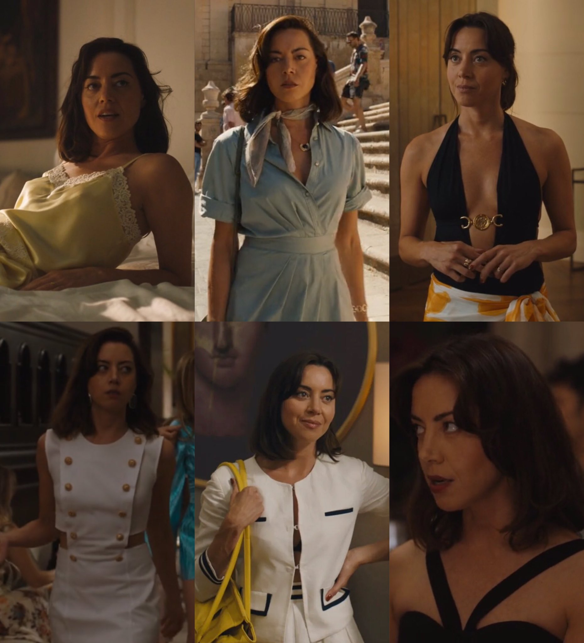 out of context the white lotus on X: the many looks of aubrey