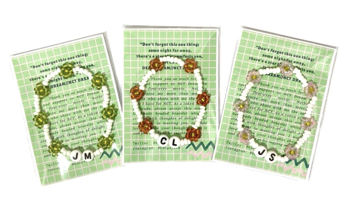 kangajiscart's tweet photo. hello davaozens!! i will be giving away handmade beaded bracelets on nov 30 &amp; dec 3 IN A DREAM block screening events by @NE0TAE0X0 &amp; @DreamieNoonas 🌼🍒

time&amp;loc: tba
mechanics: rt, like, mbf

more details about this ga will be updated under this twt !!

see u !! https://t.co/cbV7OQkaJ2