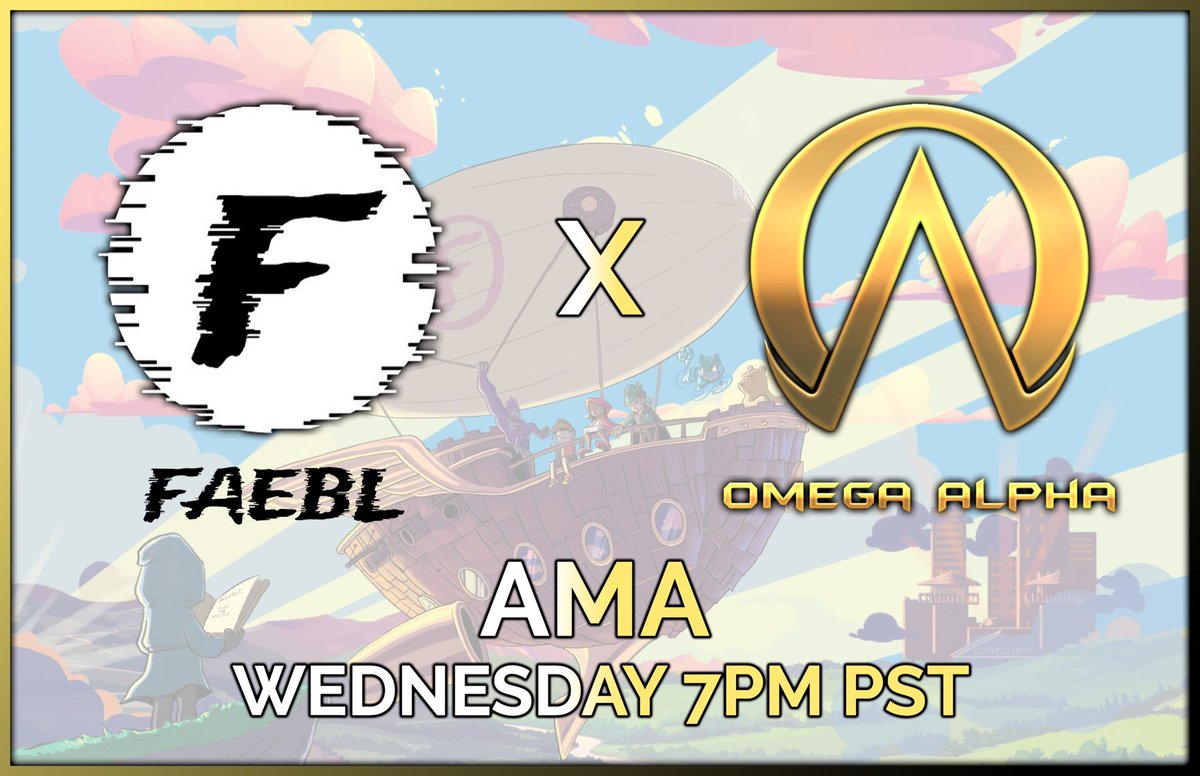 omega_alpha_nft's tweet photo. Omega Alpha will be hosting an AMA with @faeblworld 🔥

Want to be a FAEBLFIGHTER with us? 

We might give out a few of the last Allowlist spots too 👀

Join us Wednesday at 7PM PST!
https://t.co/hZ3HqP9syb https://t.co/6pnrGzsXik