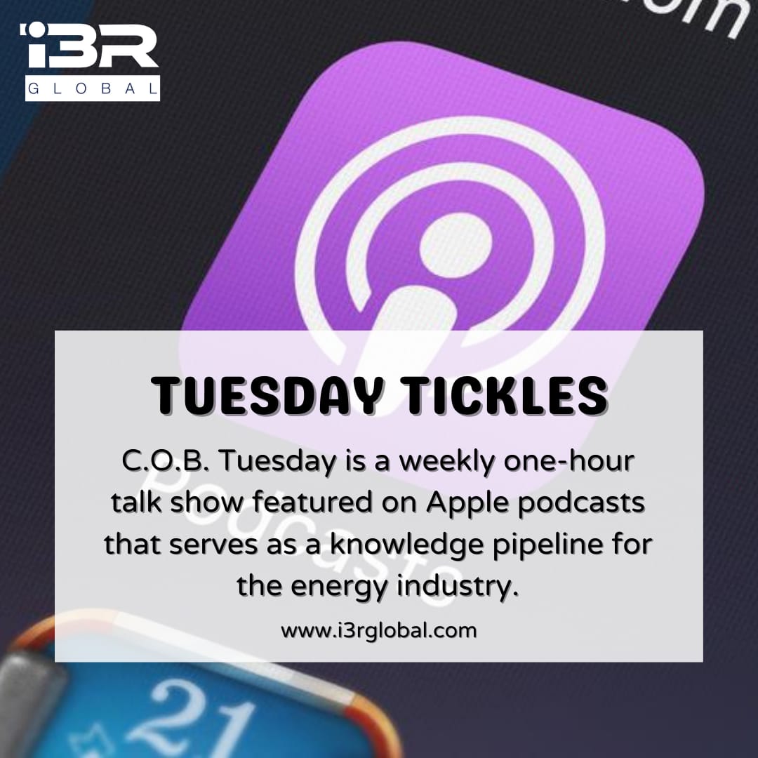 i3Rglobal's tweet photo. Close of Business (C.O.B) Tuesday is honest, timely conversations with people who believe in new perspectives. It is a forum to share unique insights into key energy issues for a stronger energy future.
.
.
.
.
.
#podcast #podcasts #apple #applepodcast #cobtuesday https://t.co/FLOlp9Hzdb