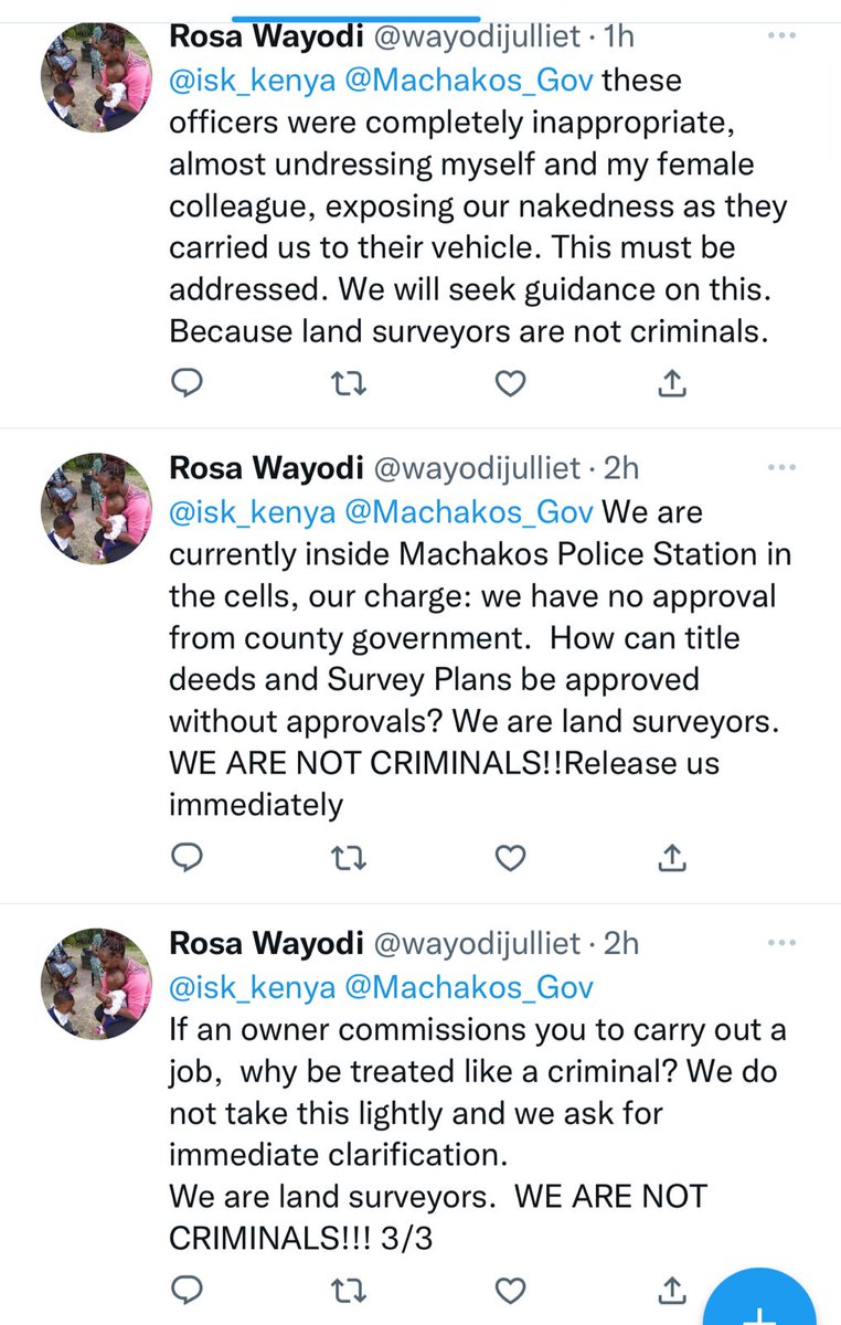 This is what happened to Land surveyors in Machakos county who tried to carry out their normal work of survey. Where are we ended as a country? @Machakos_Gov <a href="/isk_kenya/">The Institution of Surveyors of Kenya</a> <a href="/Wavinya_Ndeti/">Wavinya Ndeti Oduwole, EGH</a> 

#MachakosCountyExposed
EarthScope Survey