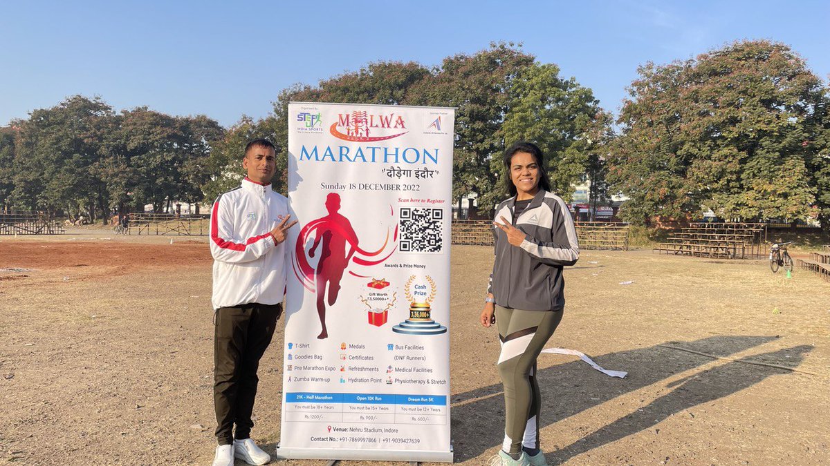 MalwaMarathon's tweet photo. Are you ready to participate in half marathon?
Malwa Marathon #दौड़ेगाइंदौर
Registration open now👇🏻
https://t.co/9mN4Wu59nK
#malwamarathon #indore #fitindore #ultrarunners #indorecity #FIFAWorldCupQatar2022 https://t.co/yv1J1jZWE1