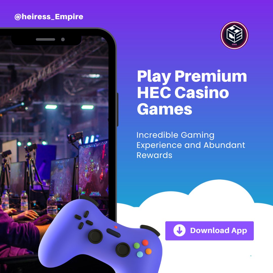 🕹️Incredible gaming experience and abundant rewards of opportunities all in just one app- #HEC #FantasyGaming powered by Heiress Empire Casino!

📱Casino App will be release &amp; take part in exclusive contests and challenges to earn big cash rewards along with exclusive NFT cards!