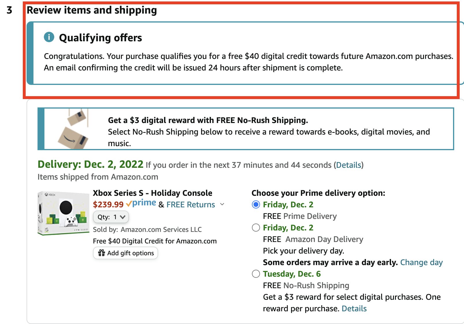 How to Use  'No-Rush' Shipping Option to Get Future Discounts