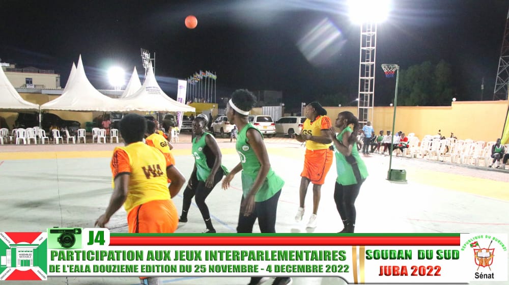 nshingamateka's tweet photo. #Netball | Jeux interparlementaires de l'@EA_Bunge | l'équipe du parlement #Burundi-ais vient de livrer cette soirée, un match de Netball avec celle du parlement du Soudan du Sud, qui s'est soldé à un score de 43 contre 21 points en faveur du Soudan du Sud. J4 @CPA_Secretariat https://t.co/PVKS2AGlYK